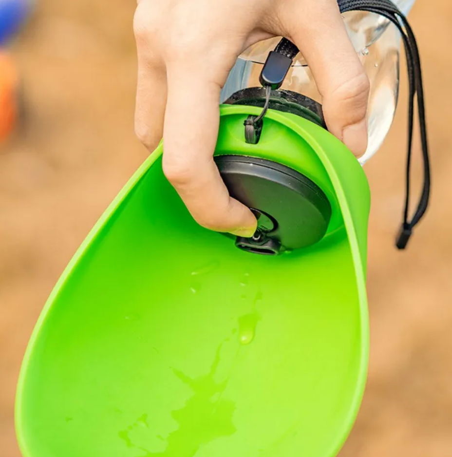 Portable Pet Water Bottle with Bowl