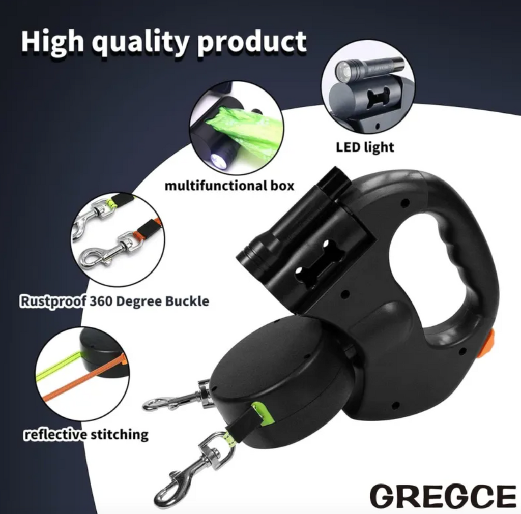 Dual Retractable Dog Leash