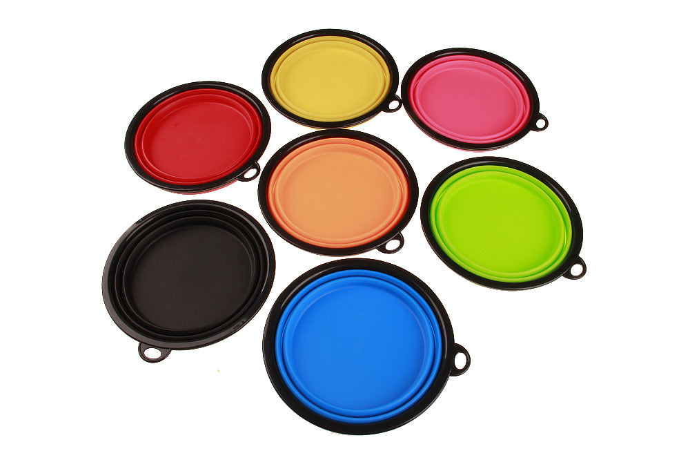New Foldable Silicone Dog Pet Bowl